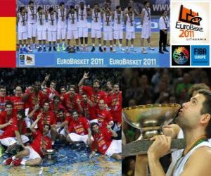 пазл Испания, чемпионов Евробаскет 2011